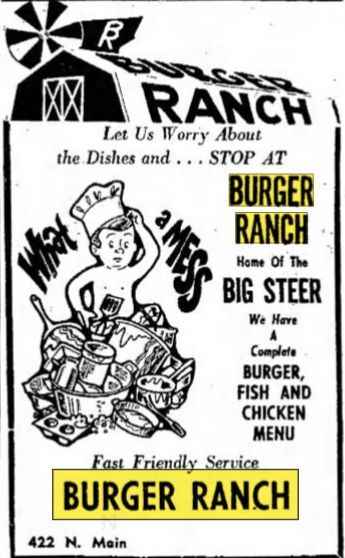 Burger Ranch - Oct 1975 Ad For Adrian